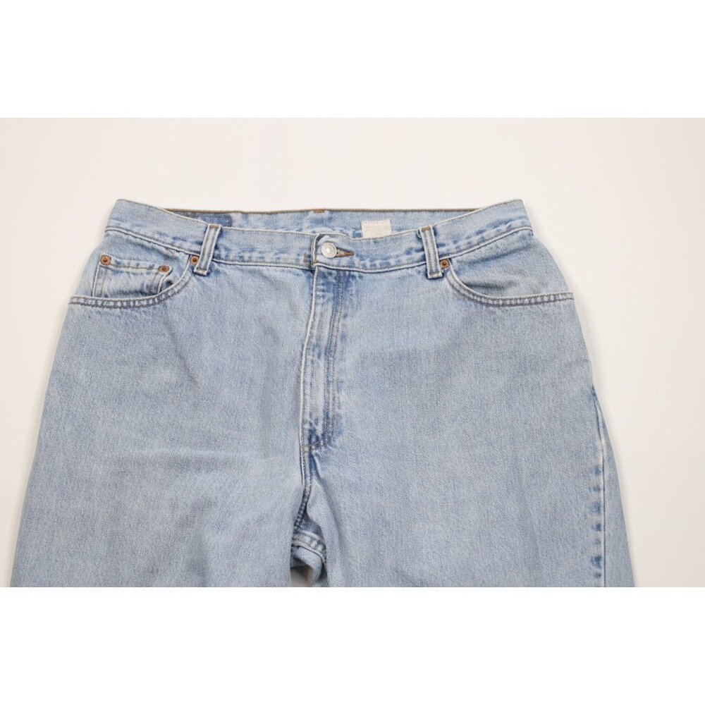Vintage 90s Levis 550 Womens 16 Distressed Relaxed Fit Tapered Leg Denim Jeans - Picture 2 of 14